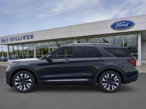 Agate Black Metallic 2026 Ford Explorer Platinum