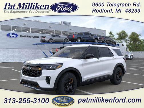 Star White Metallic Tri-Coat 2026 Ford Explorer Tremor