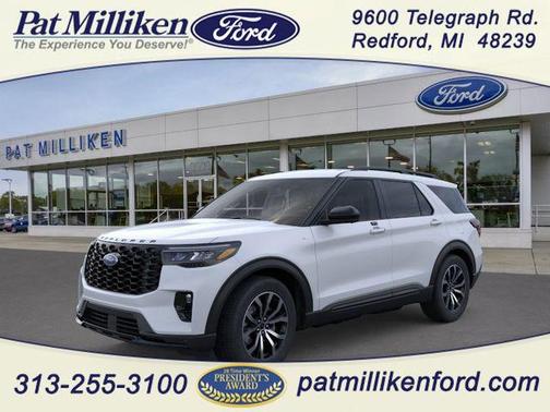 Space White Metallic 2026 Ford Explorer ST-Line