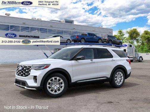 Star White Metallic Tri-Coat 2027 Ford Explorer Platinum