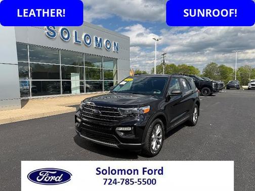 AGATE BLACK METALLIC 2021 Ford Explorer XLT