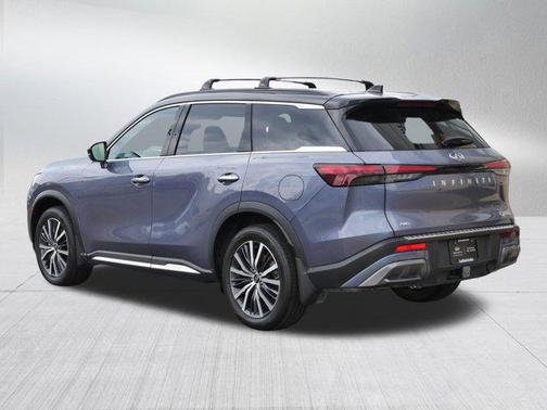 Moonbow Blue/Black Obsidian 2023 INFINITI QX60 AUTOGRAPH