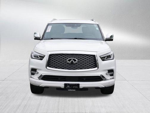 Moonstone White 2023 INFINITI QX80 SENSORY AWD