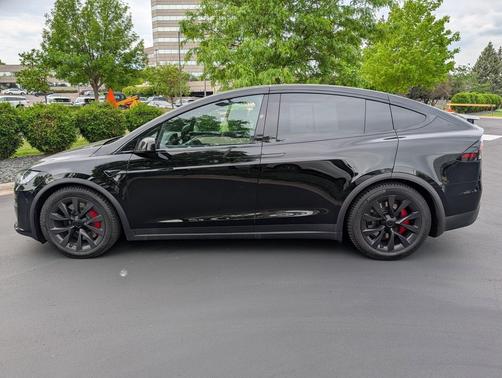 Solid Black 2024 Tesla Model X Plaid Tri Motor All-Wheel Drive