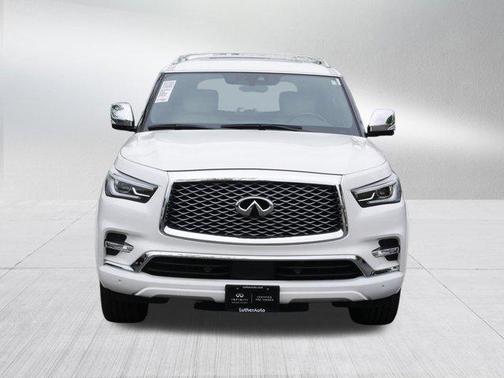 Moonstone White 2022 INFINITI QX80 SENSORY AWD