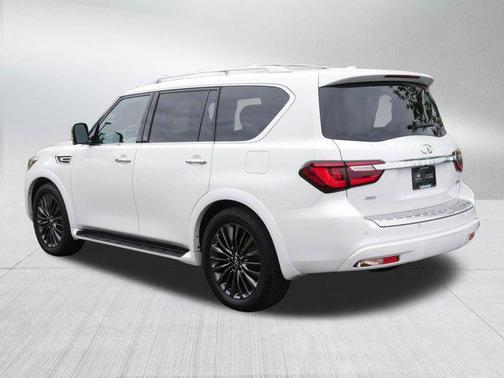 Moonstone White 2022 INFINITI QX80 SENSORY AWD