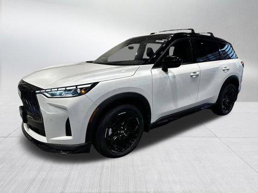 Radiant White/Black Obsidian 2026 INFINITI QX60 SPORT AWD