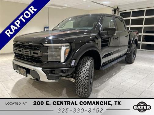 Agate Black Metallic 2025 Ford F-150 Raptor Truck