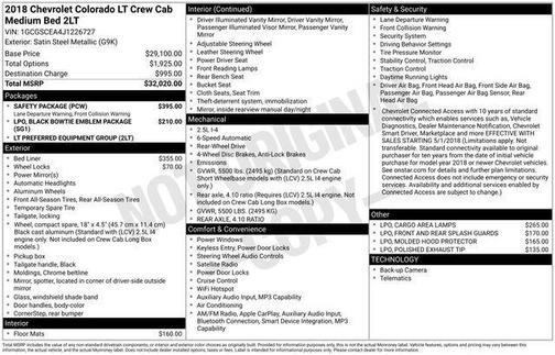 2018 Chevrolet Colorado LT