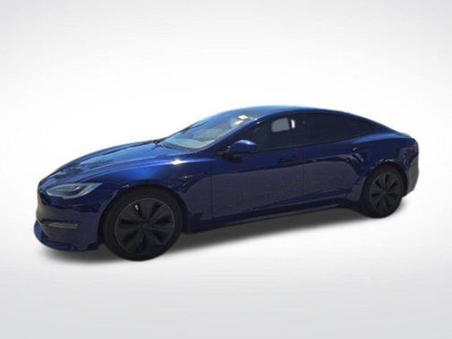 Deep Blue Metallic 2021 Tesla Model S Plaid