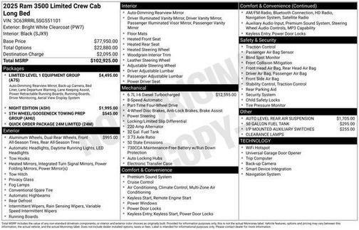 2025 RAM 3500 Limited