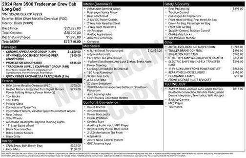 2024 RAM 3500 Tradesman