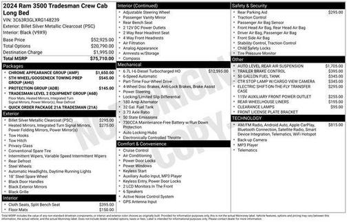 2024 RAM 3500 Tradesman
