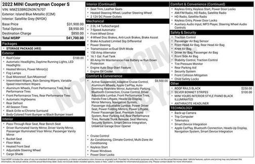 2022 MINI Countryman Cooper S