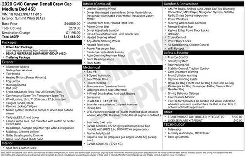 2020 GMC Canyon Denali