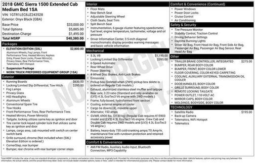 Onyx Black 2018 GMC Sierra 1500 Base