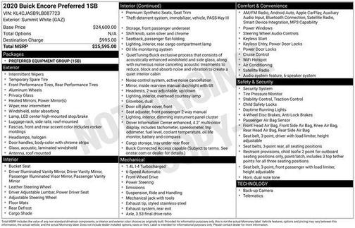 2020 Buick Encore Preferred