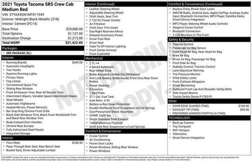 2021 Toyota Tacoma SR5