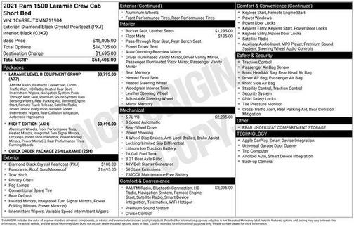 2021 RAM 1500 Laramie