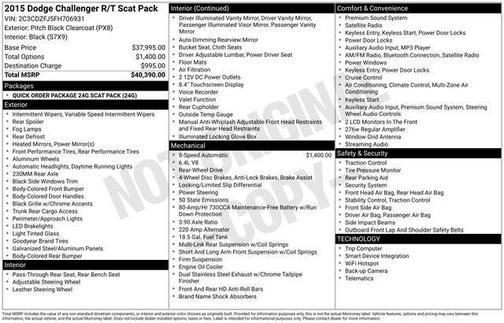 2015 Dodge Challenger R/T Scat Pack