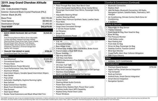 2019 Jeep Grand Cherokee Altitude