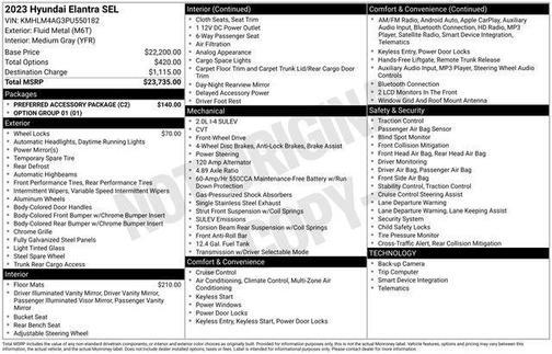2023 Hyundai ELANTRA SEL