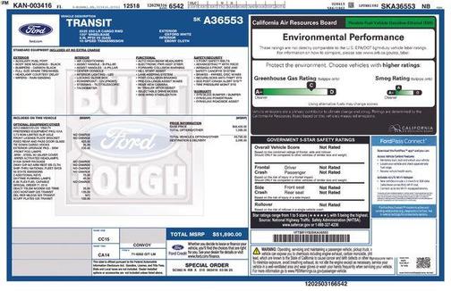 Oxford White 2025 Ford Transit-250 Base