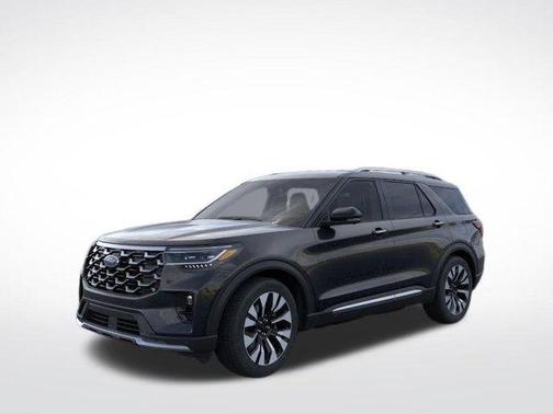 Agate Black Metallic 2026 Ford Explorer Platinum