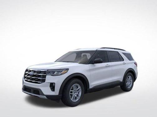 Space White Metallic 2026 Ford Explorer Active