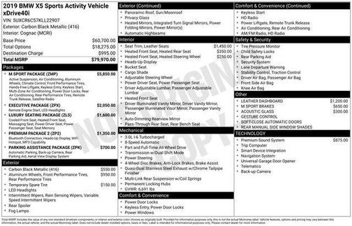 2019 BMW X5 xDrive40i