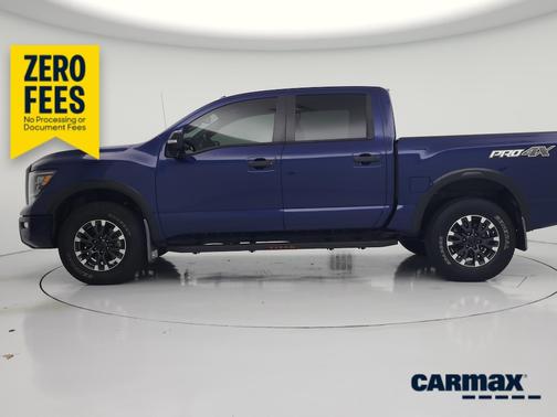 Blue 2021 Nissan Titan PRO-4X