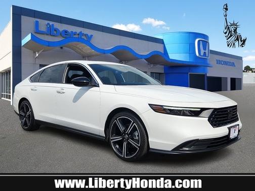Platinum White Pearl 2024 Honda Accord Hybrid Sport