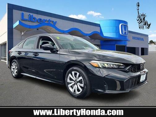 Black 2025 Honda Civic LX