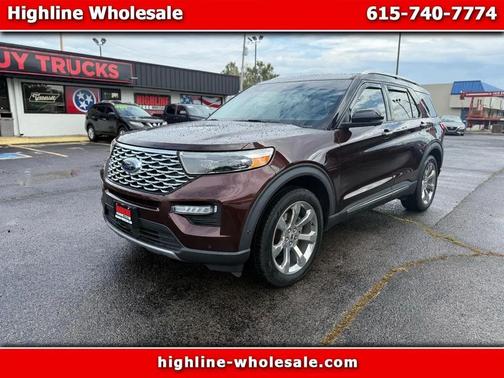 Red 2020 Ford Explorer Platinum