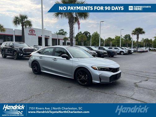 Solar Silver Metallic 2025 Honda Civic Sport