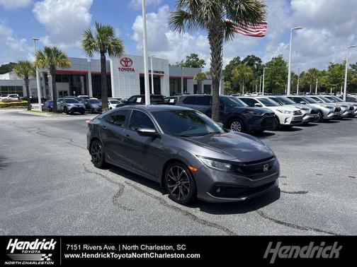 Modern Steel Metallic 2019 Honda Civic Sport