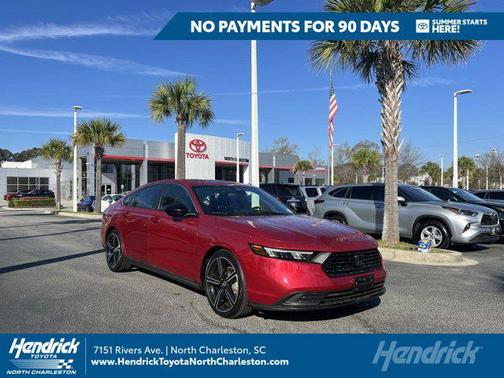 Radiant Red Metallic 2023 Honda Accord Hybrid Sport