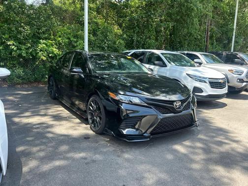 Midnight Black Metallic 2021 Toyota Camry TRD