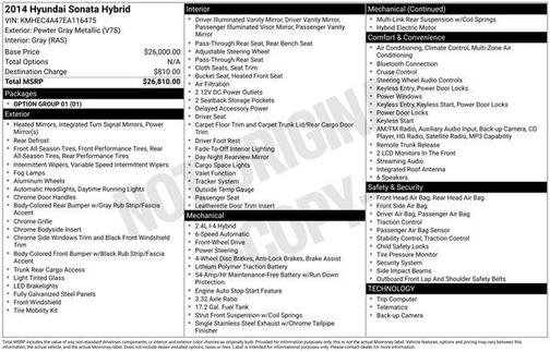 2014 Hyundai SONATA Hybrid Base
