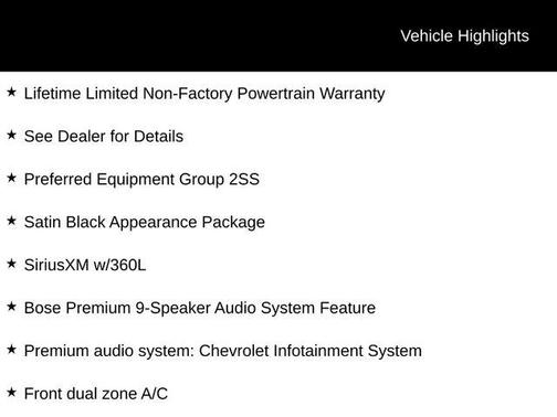 2021 Chevrolet Camaro 2SS