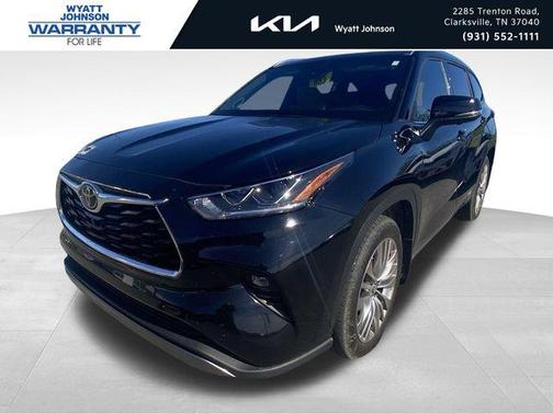 Midnight Black Metallic 2023 Toyota Highlander Platinum