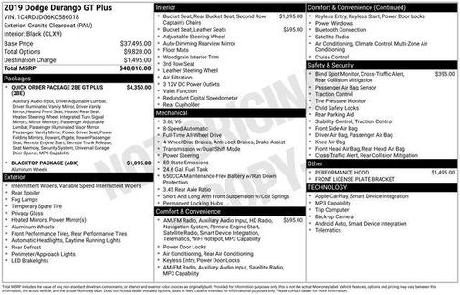 2019 Dodge Durango GT Plus