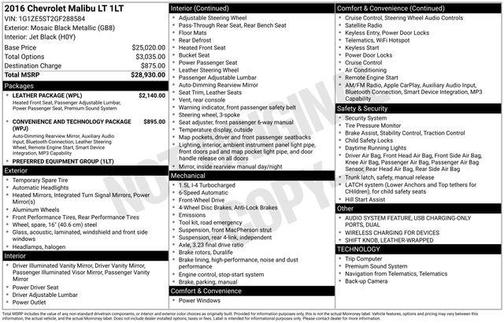 2016 Chevrolet Malibu 1LT