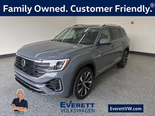Pure Gray 2026 Volkswagen Atlas 2.0T SEL Premium R-Line 4MOTION
