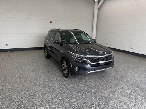 Gravity Gray 2021 Kia Seltos SX Turbo