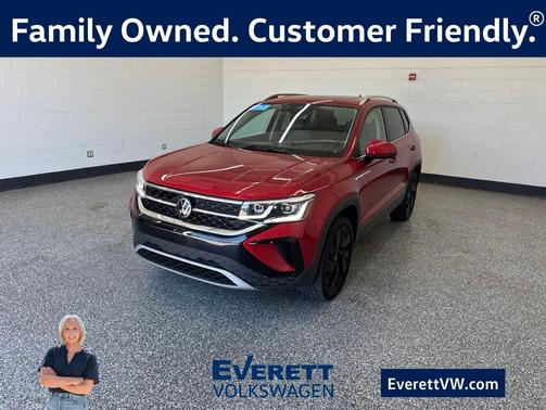 Kings Red Metallic 2024 Volkswagen Taos 1.5T SEL