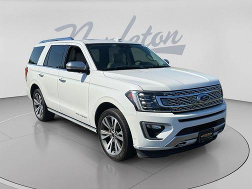 Star White Metallic Tri-Coat 2020 Ford Expedition Platinum