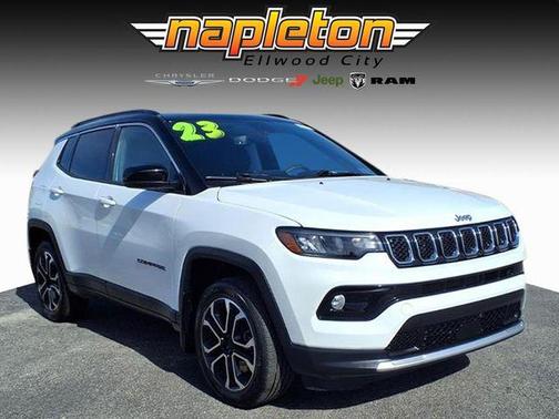 Bright White Clearcoat 2023 Jeep Compass Limited