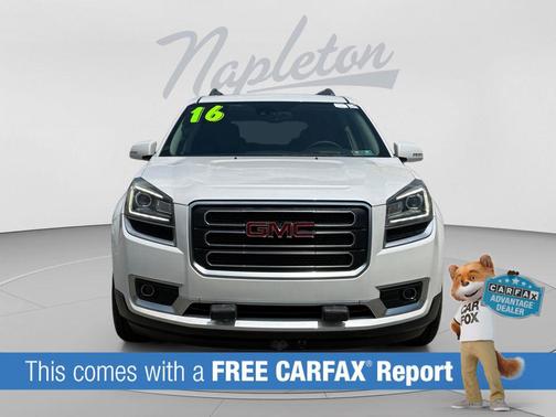 White Frost Tricoat 2016 GMC Acadia SLT-2