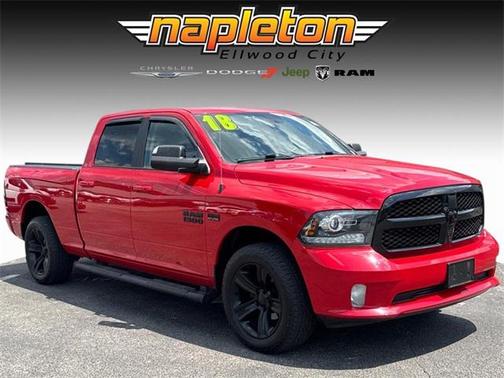 2018 RAM 1500 Night Crew Cab 4x4 6'4' Box